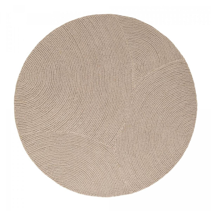 Tapis rond Rond Faux uni