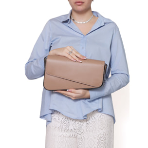 Borsa a tracolla da donna In Vera pelle Made in Italy 28x17x5 cm