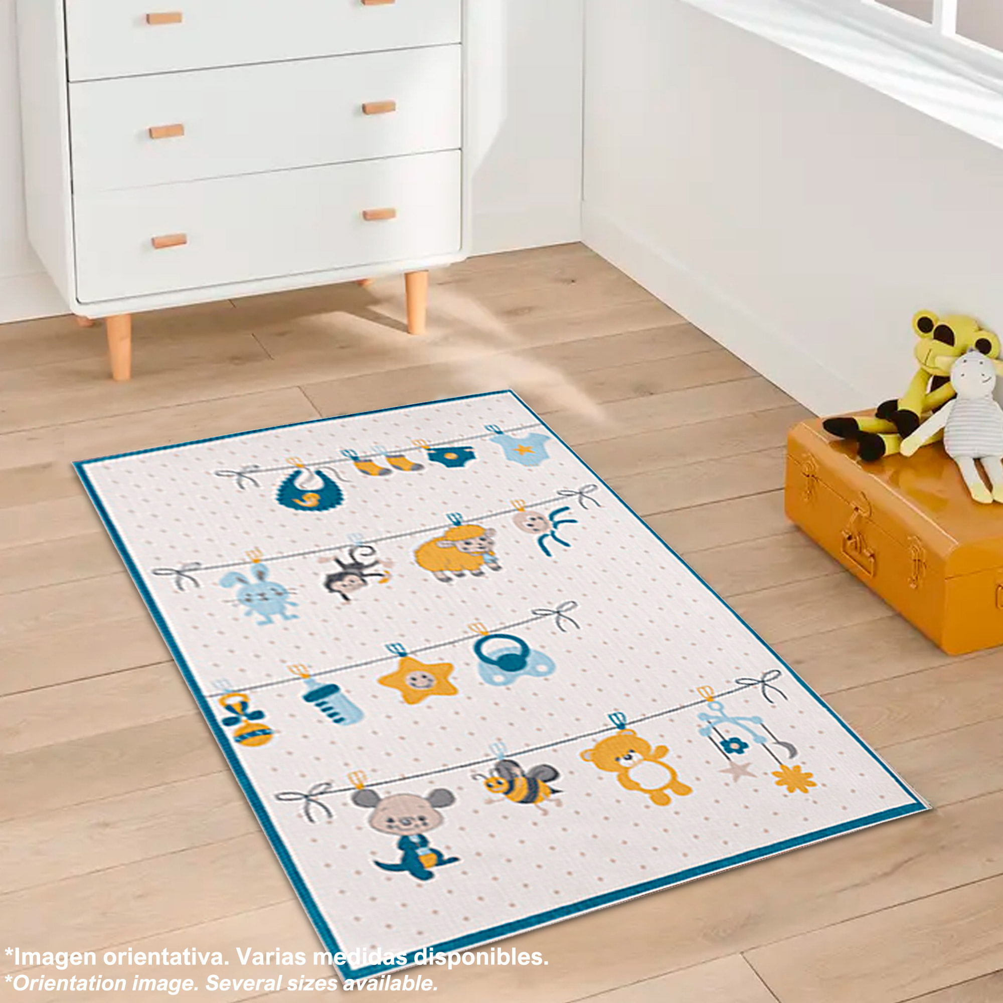Alfombra infantil de Poliester estampada 60 x 100cm