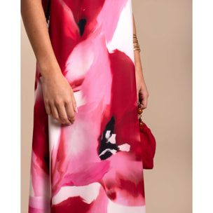 Vestido largo estampado floral de tirantes