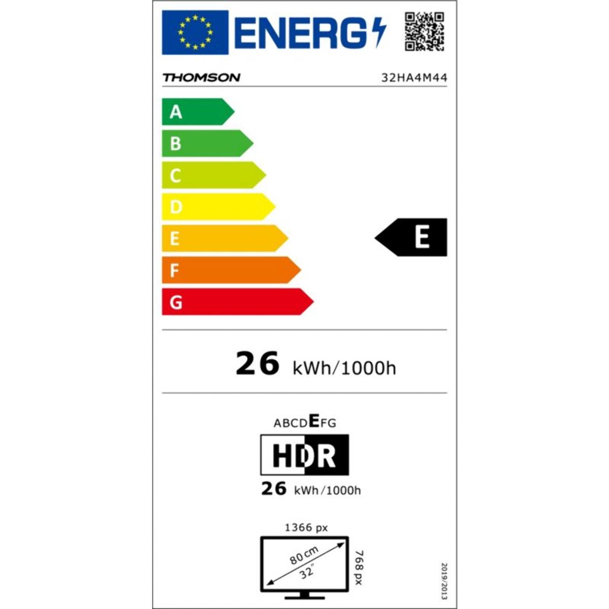 TV LED THOMSON Go - 32HA4M44 -32 pouces (80cm)