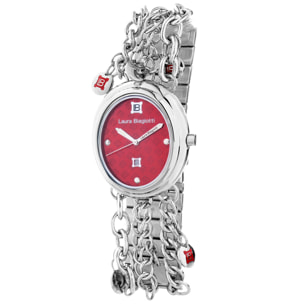 Reloj Laura Biagiotti LB0055L-02 Mujer Analogico Cuarzo con Correa de Acero