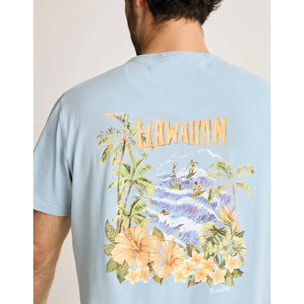 Camiseta Manga Corta Azul - Pirie