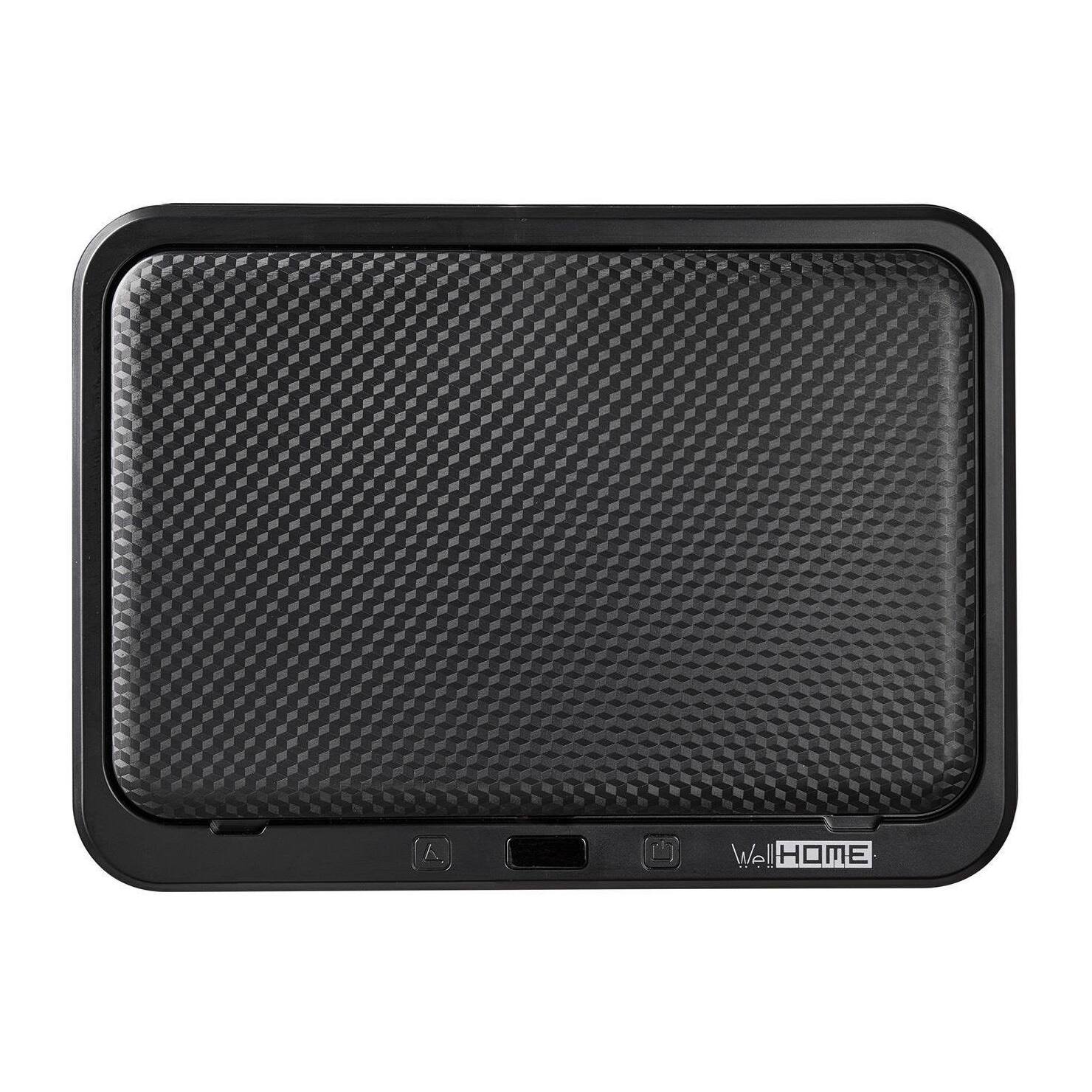 Well home - cubo de basura inteligente para reciclaje con apertura automática y contacto manual 15l+15l 35,5x26x60cm color negro