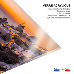 Tableau santorini by night Tableau plexiglas