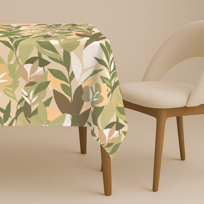 Naturals - Mantel de Tela Estampado - Antimanchas - 100% Algodón - Half panamá - Dionis Peace