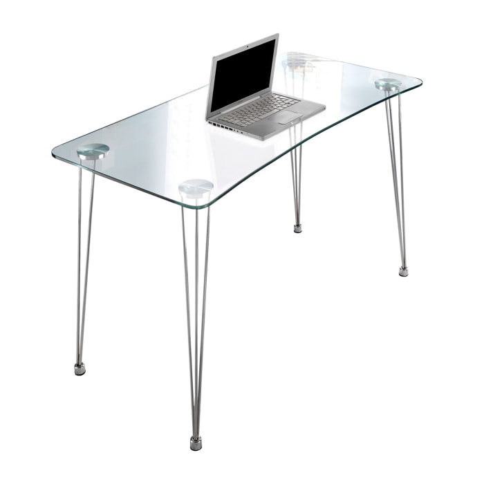 Tomasucci COMPUTER DESK "N.Y." Transparent