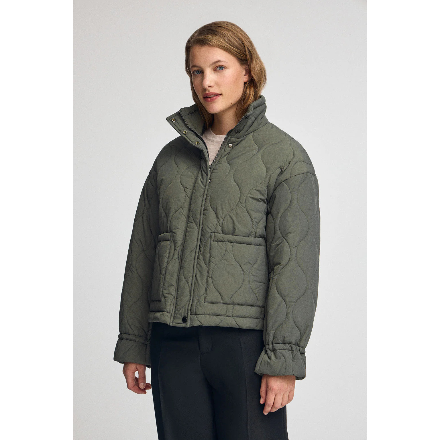 Chaqueta Gadea verde bosque con logo Polo Club