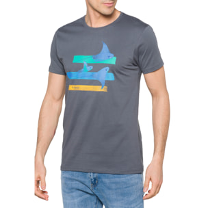 T-shirt in cotone 150 gr Wings Hot Buttered Grigio Scuro