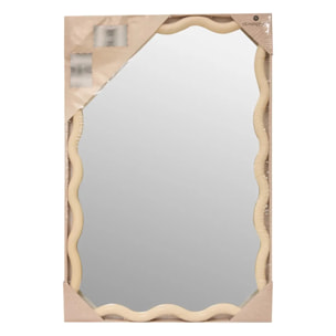 Miroir vague "Judy" beige 60x38cm