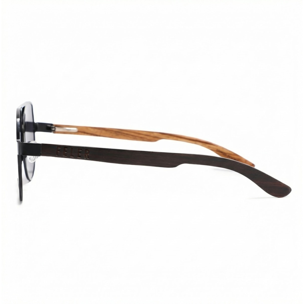 Gafas de Sol Feler 1805-1 Polarizadas de Madera Unisex 57 mm