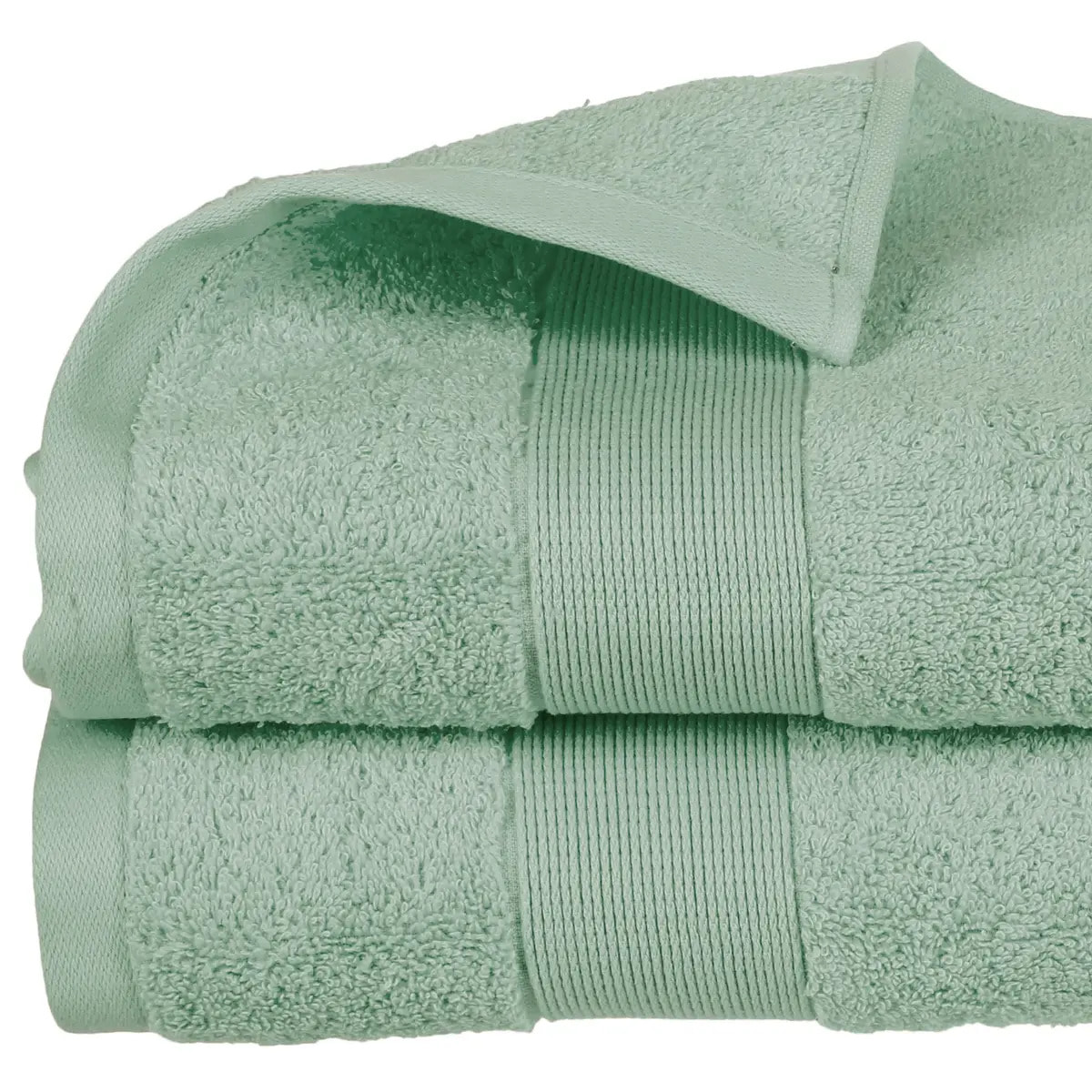 Drap de bain "Essentiel" coton vert 100x150cm