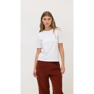 CAMISETA MUJER FIELD BLANCA