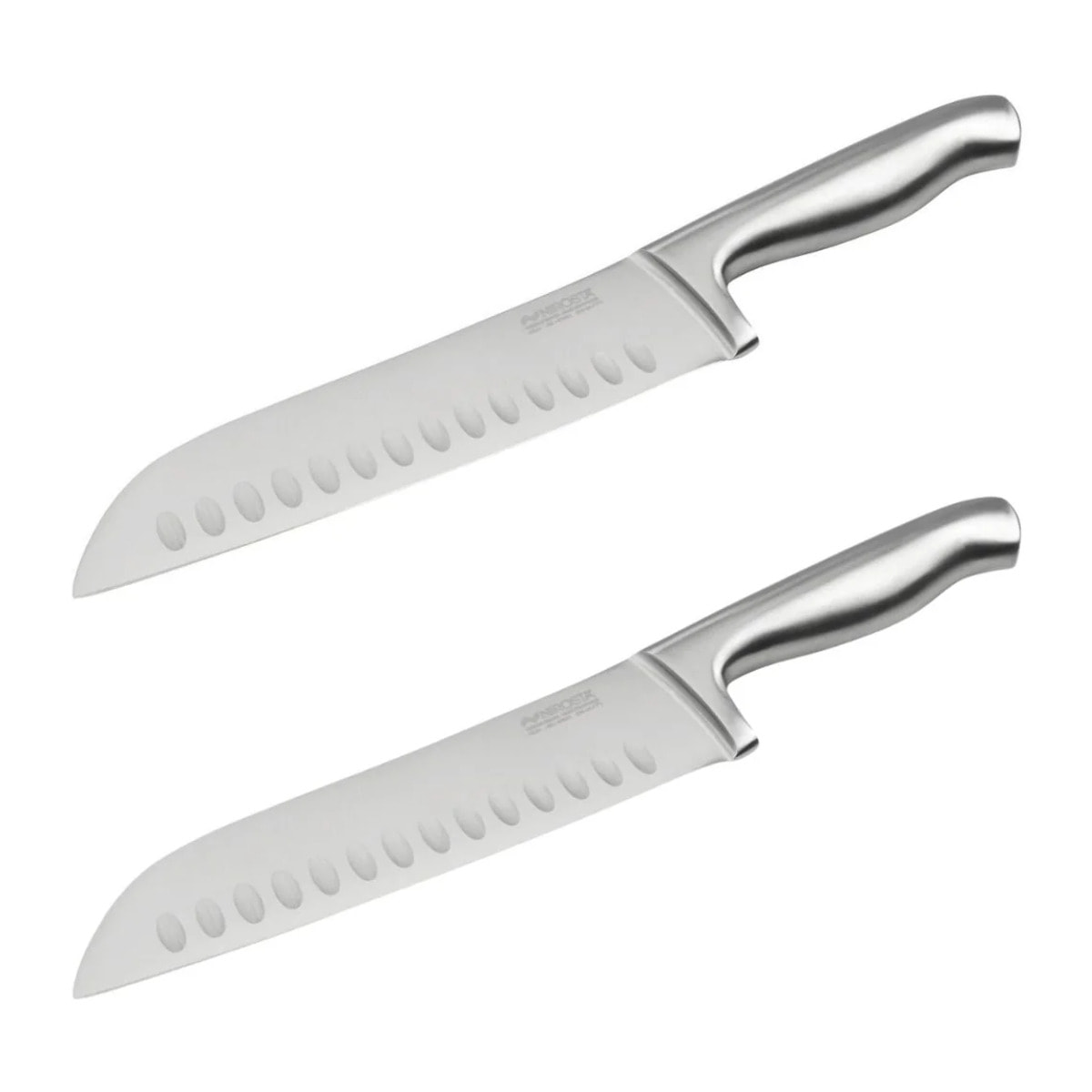 Ensemble de 2 Couteaux de cuisine Santoku lame de 18 cm Nirosta Star