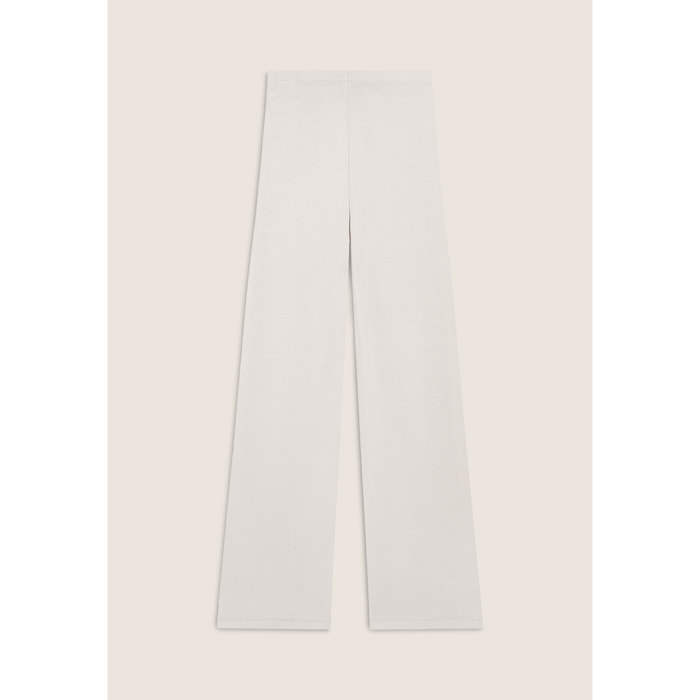 Pantalone donna in felpa viscosa con gamba dritta