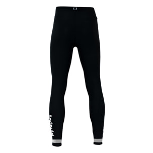 PANTALÓN DE COMPRESIÓN RUNNING LARGO PARA HOMBRE BLUEBALL EN NEGRO.