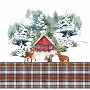 Parure copripiumino matrimoniale stampa in digitale inverno