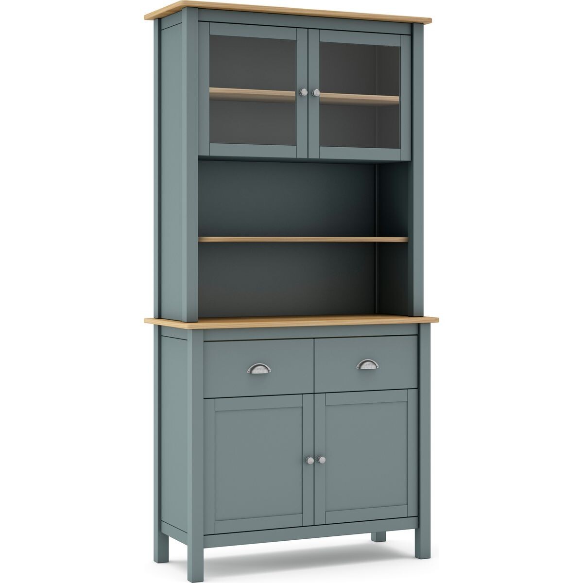 Vaisselier 4 portes 2 tiroirs bois massif - MACHA