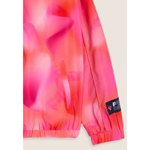 Giacca Bambina Leggera Fantasia Rosa Arancio