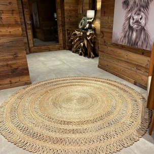 Tapis rond en jute tissé à la main 220cm JERICO