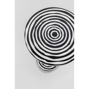 Table d'appoint Domero Swirl 25cm dorée Kare Design