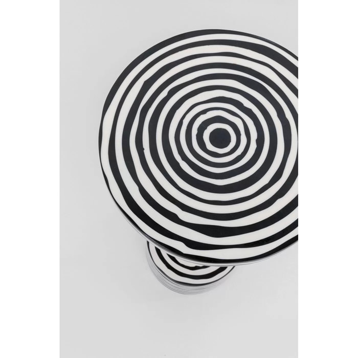 Table d'appoint Domero Swirl 25cm dorée Kare Design