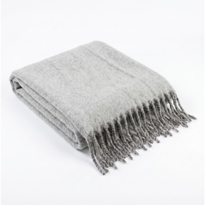 Plaid in poliestere - Grigio