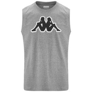 Kappa - T-Shirts & Top Uomo Grigio - Logo Dwal