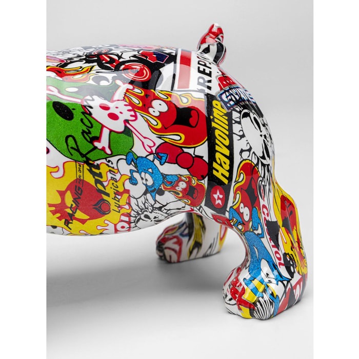 Déco bouledogue graffiti lunettes Kare Design