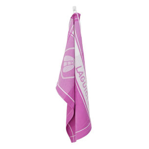 Lot de 3 torchons jacquard 50x70cm mauve -  "Miel"