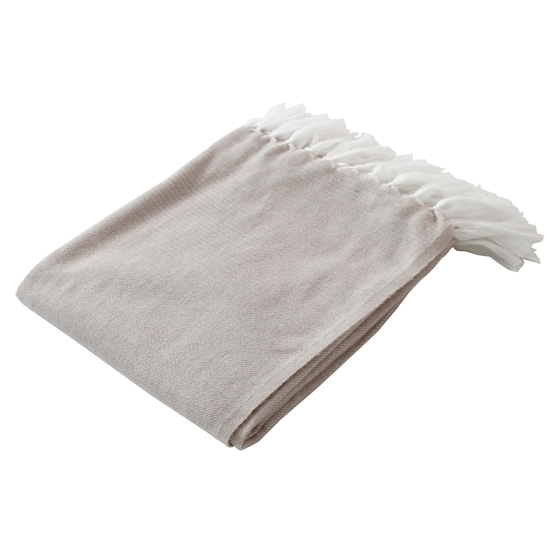 Couverture en jacquard - Beige