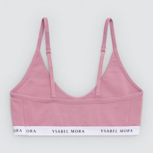 Top rosa in cotone per ragazzi