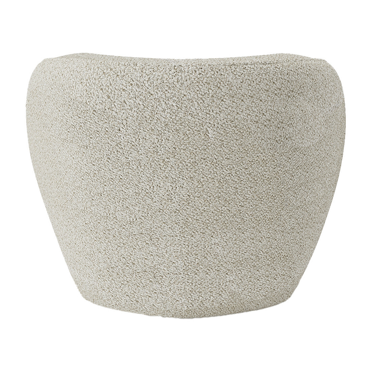 Fauteuil design bouclé beige