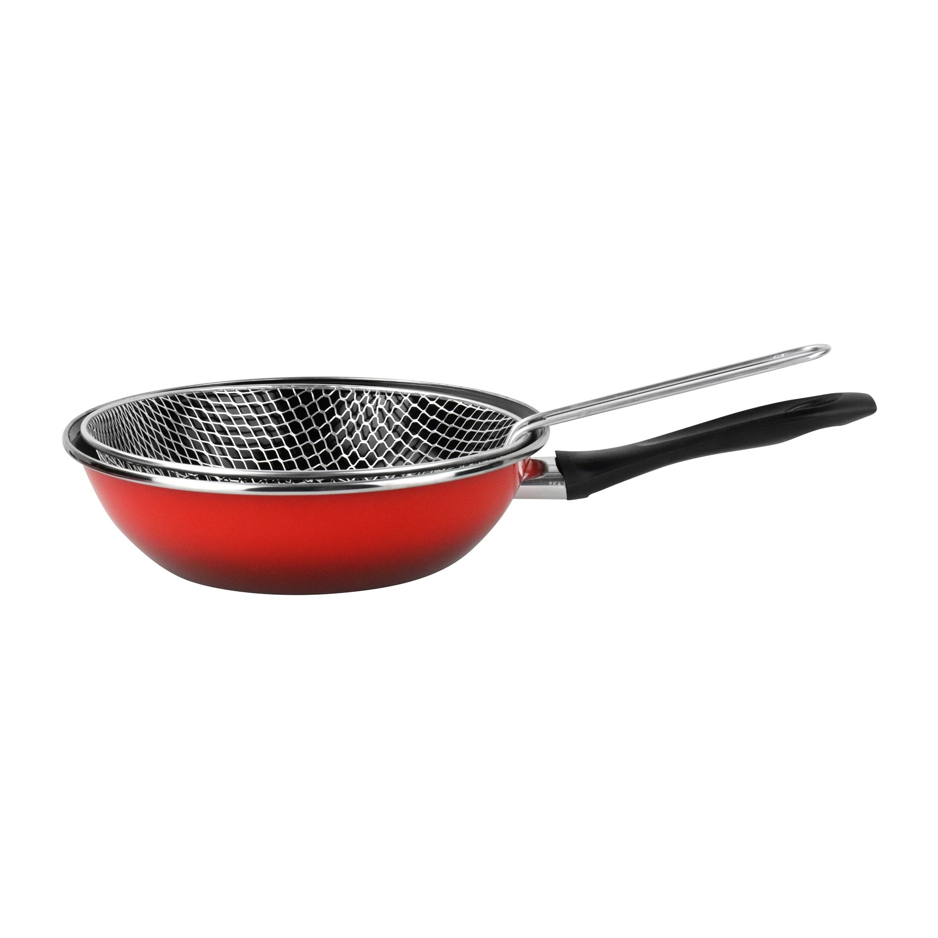 Sartén para tortilla 'sr' acero esmaltado rojo magefesa