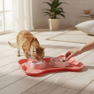Tapis Antidérapant - THE CONCEPT FACTORY - Pour Gamelles - Rose