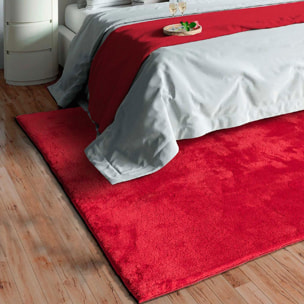 Tapis salon MITA, soft et soyeux, tapis uni à l'aspect Shaggy