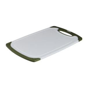 Tabla de corte verde y gris 31,5x20x0,9 cm tpe, superficie antideslizante expert san ignacio