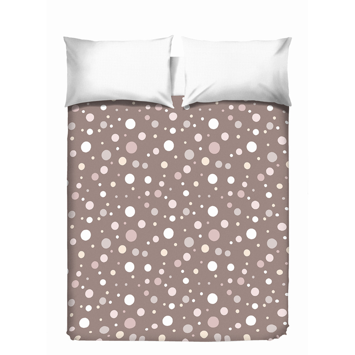 Copriletto di cotone Palla caffe