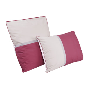 Taie d'oreiller percale de coton, TENDANCE RAYURES