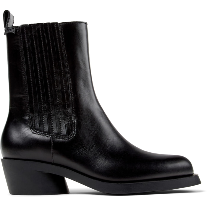 Botines - CAMPER Bonnie - Negro - Cuero liso