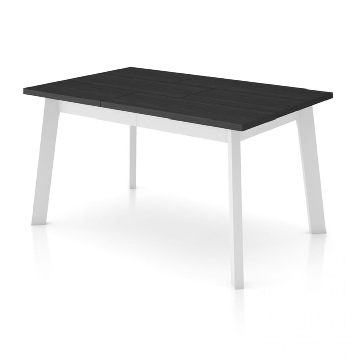 Mesa de comedor Naira 140 Negro Blanco