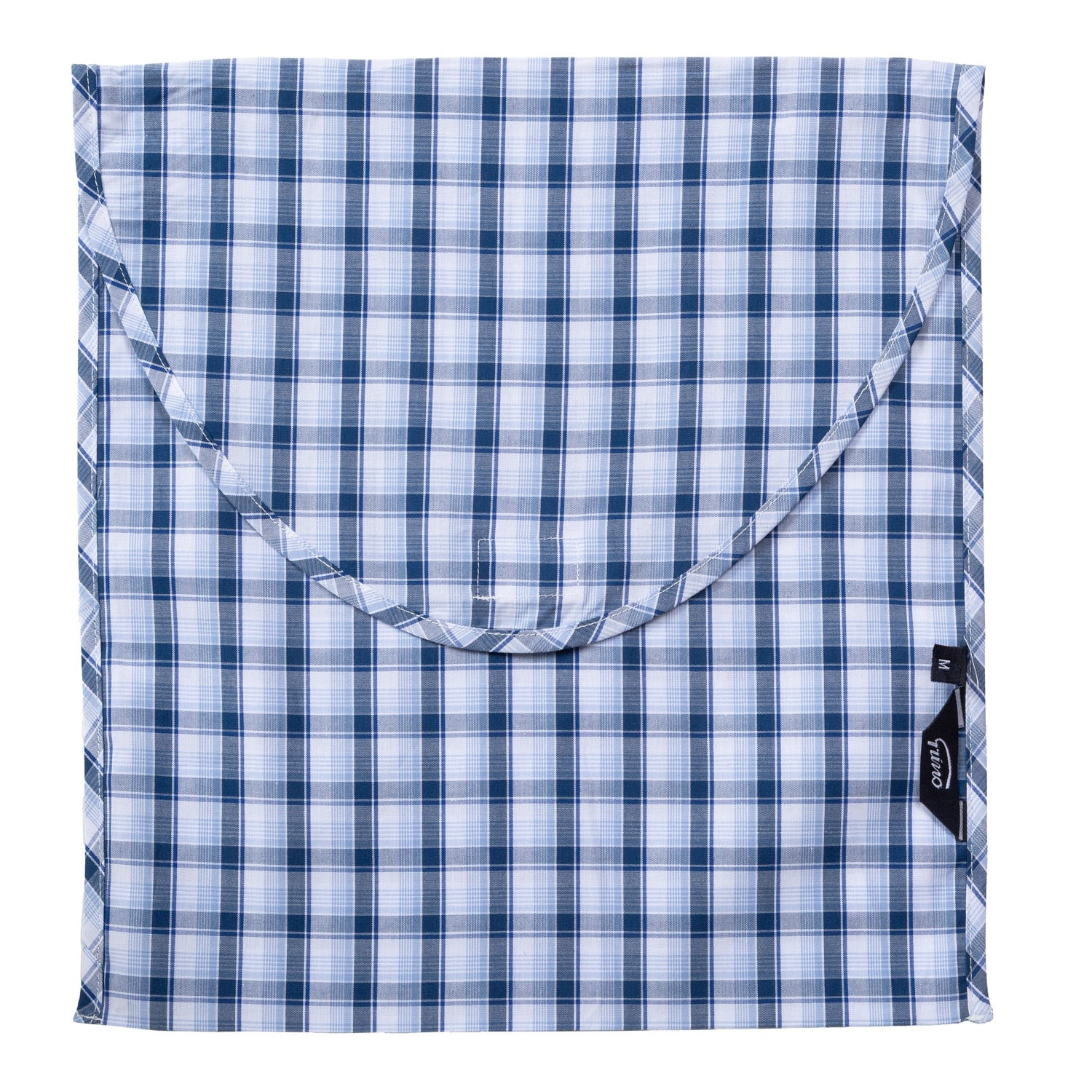 Pigiama leggero UOMO cotone quadro celeste e blu