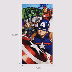 Toalla Microfibra de Avengers - 70x140x1 cm - Color:Multicolor
