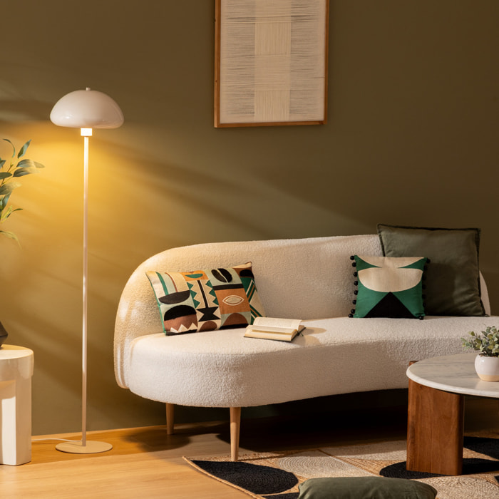 Lampadaire "Savio" blanc H140cm