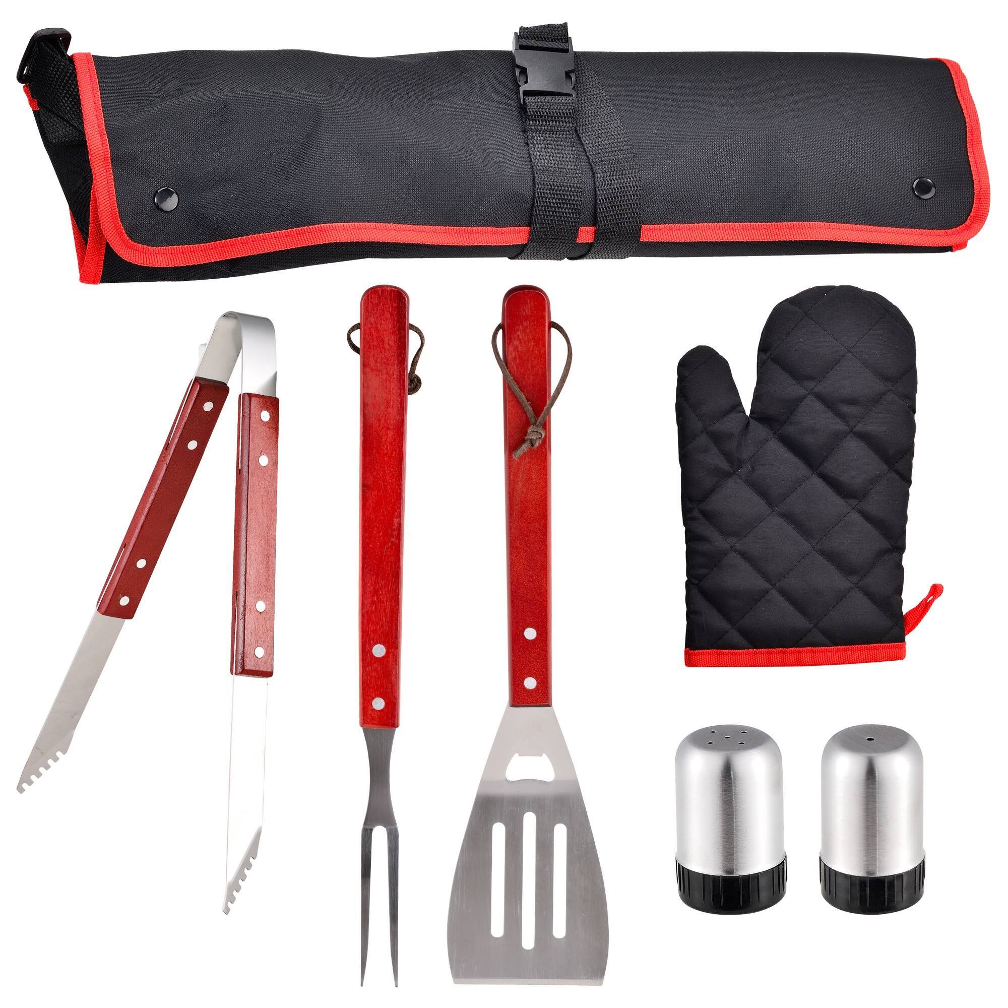 Pack 7 Piezas para Barbacoa Acero Inoxidable BERGNER