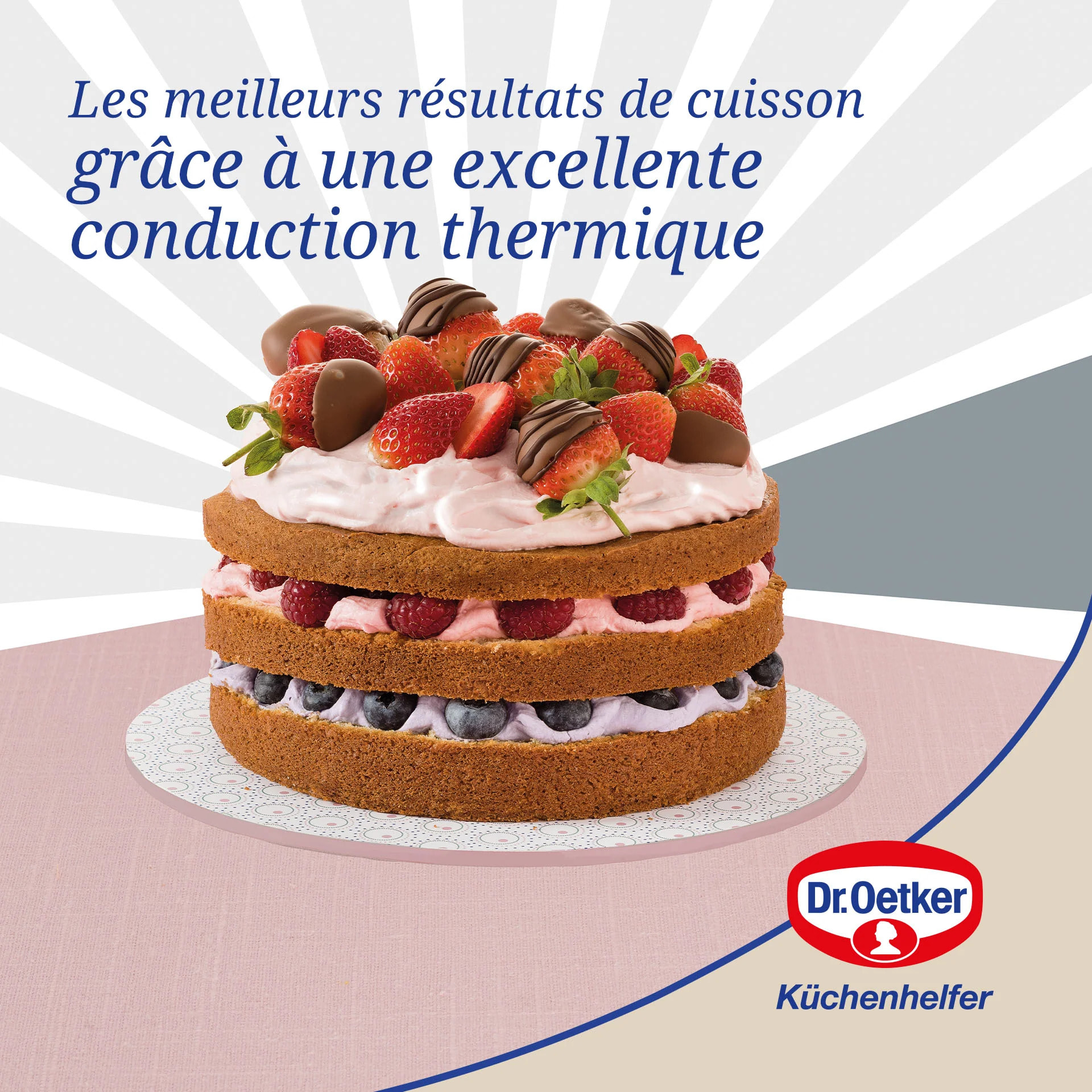 Moule à manqué à charnière 20 cm Dr. Oetker Rétro