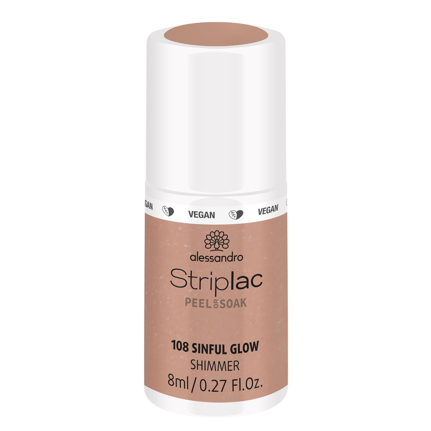 Striplac Peel or Soak - Vernis Semi-permanent - 108 Sinful Glow 8 ml