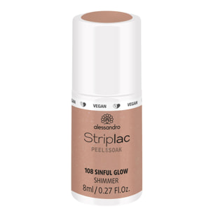 Striplac Peel or Soak - Vernis Semi-permanent - 108 Sinful Glow 8 ml