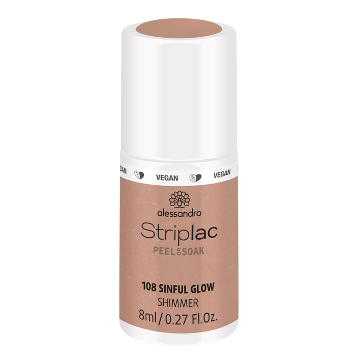 Striplac Peel or Soak - Vernis Semi-permanent - 108 Sinful Glow 8 ml