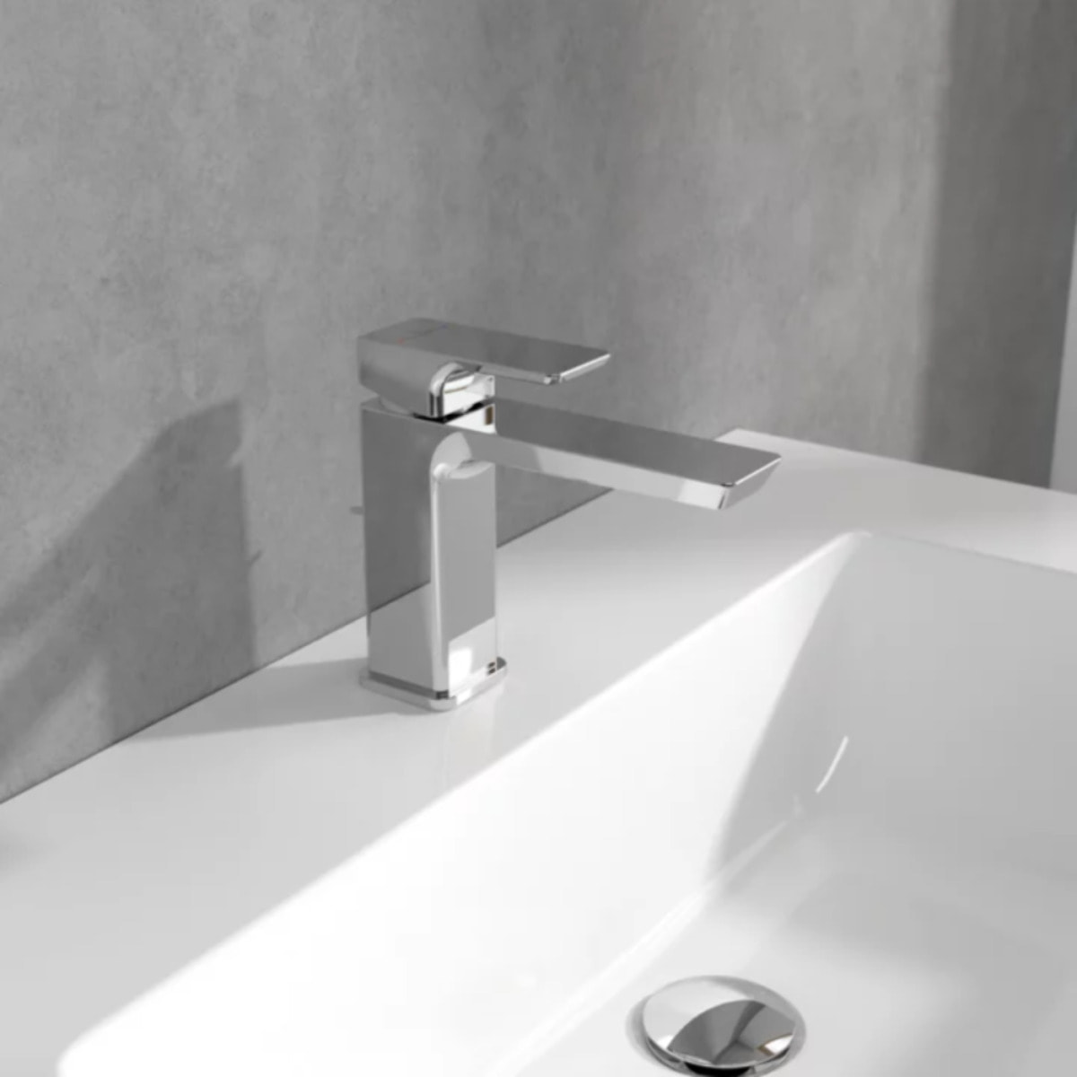 Villeroy & Boch Subway 3.0 Robinetterie monocommande pour lavabo avec dispositif de vidange à tirette, Matt Black